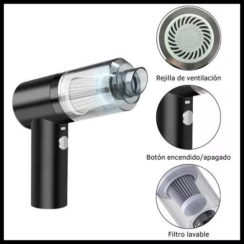 Mini Aspiradora:  solución rápida y poderosa