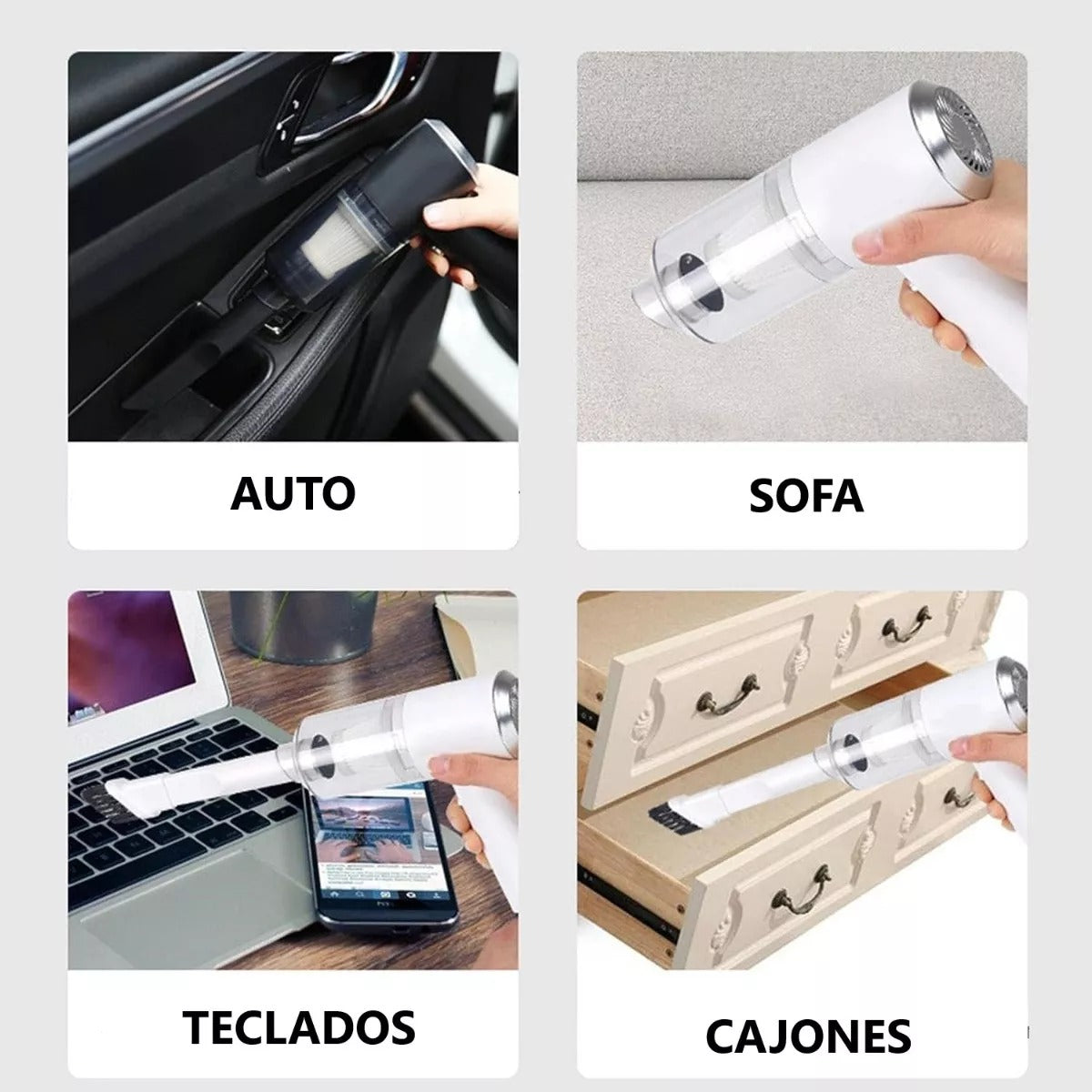 Mini Aspiradora:  solución rápida y poderosa